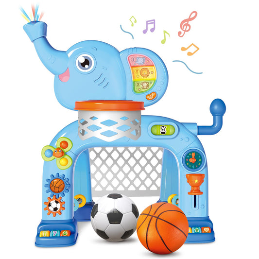 Shemira toddler basketball hoop with lights for active play