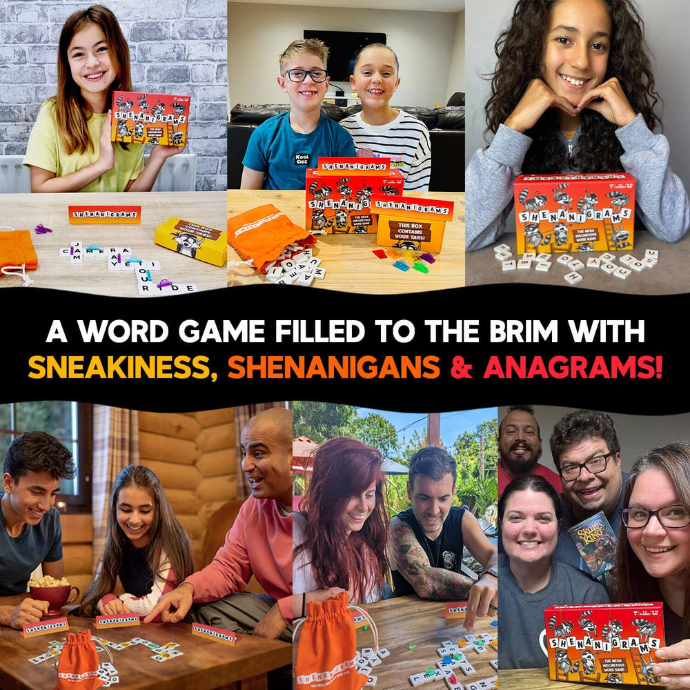 Shenanigrams grid play action capturing competition and word building.