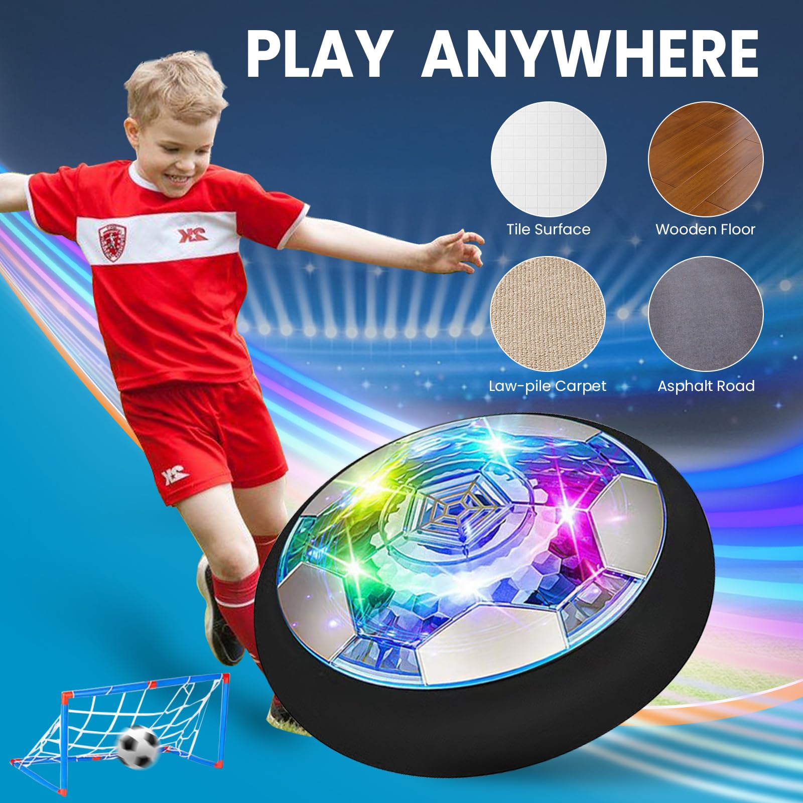 SHENSE Hover Soccer Ball foam bumpers protect furniture during energetic games