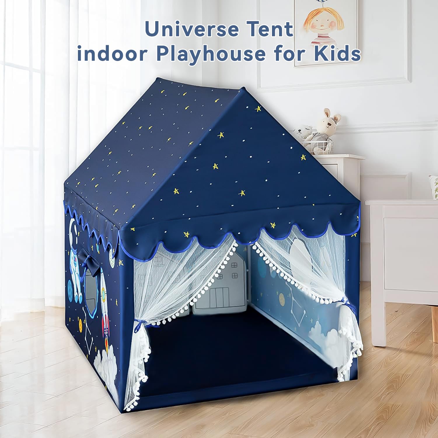 Sherilyn Kids Play Tent interior space supports group reading and naps