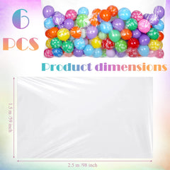 Sherr giant clear transport bag keeps balloons organized after events.