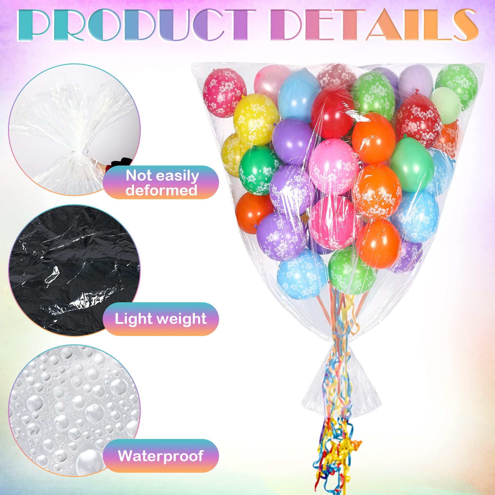 Sherr balloon transport bag shows balloons clearly, ideal for venue setup.
