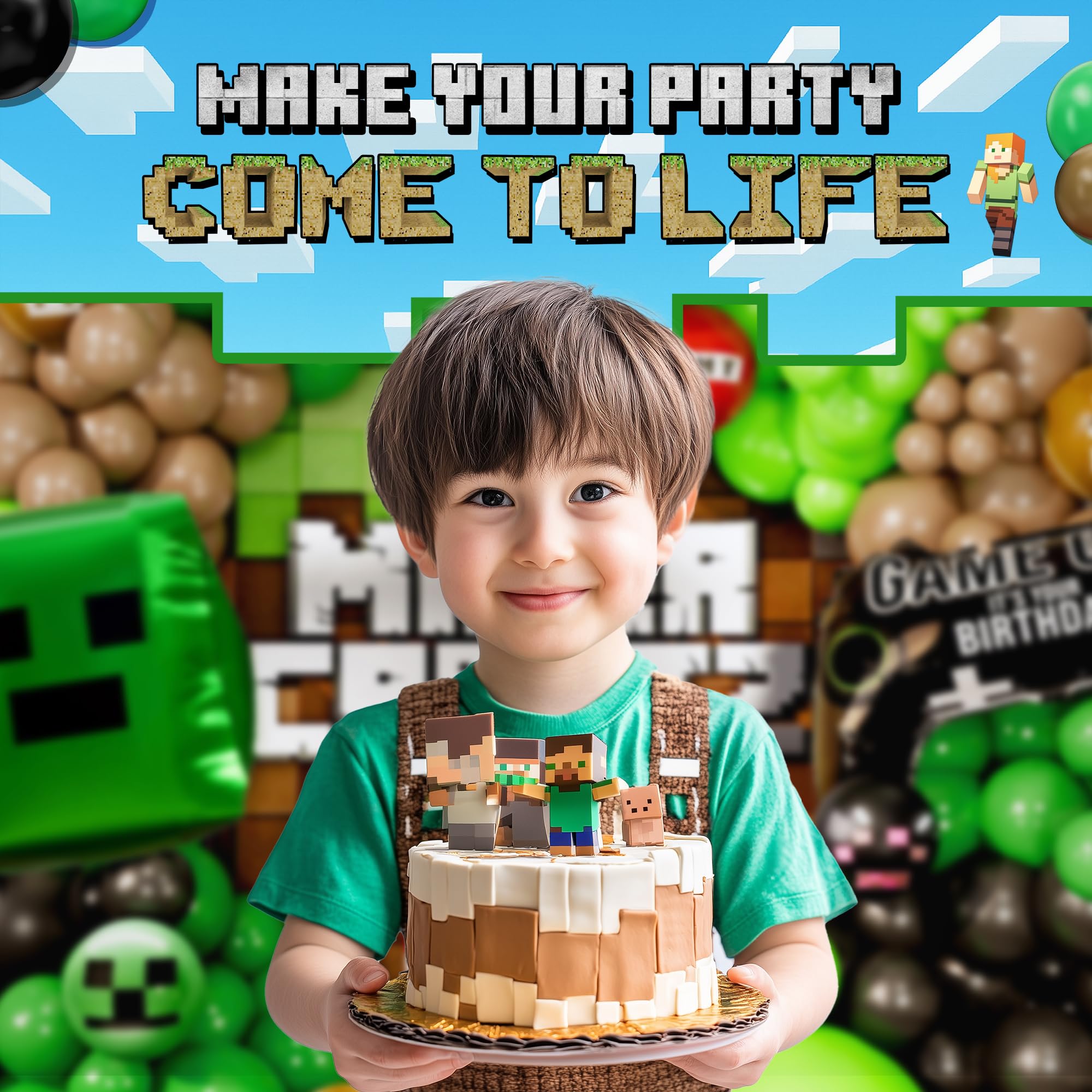 SHERYL DECOR 100 pixel balloons pack for creative party setups.