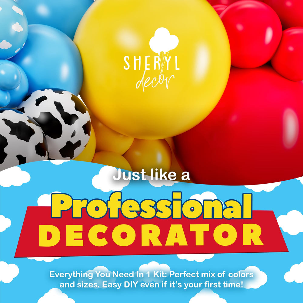 SHERYL DECOR Glue dots and ribbon simplify DIY balloon setup