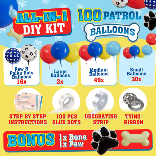 SHERYL DECOR Paw Balloons Collection in vibrant colors for celebrations
