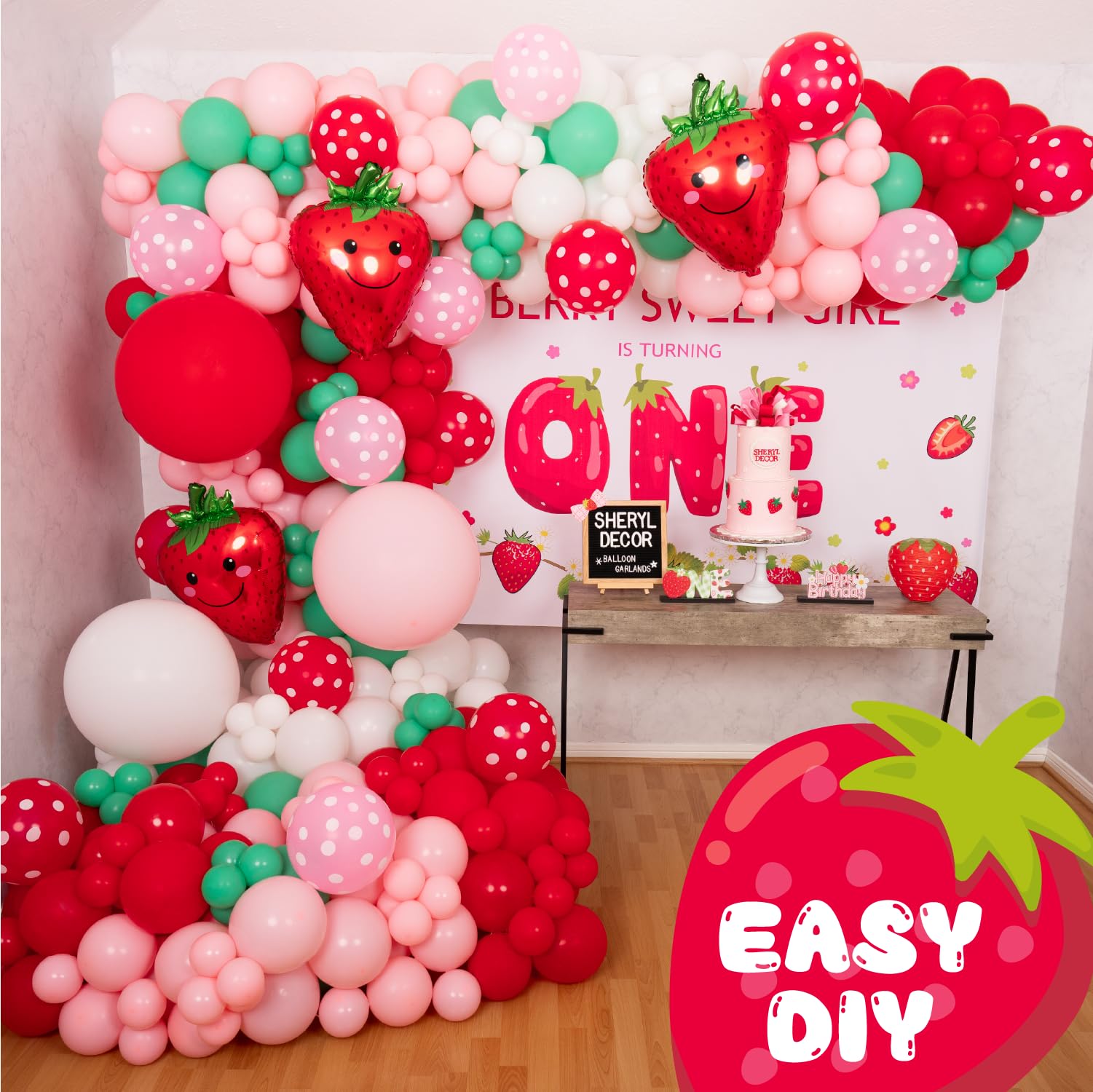 SHERYL DECOR video instruction thumbnail suggests beginner-friendly DIY decoration.