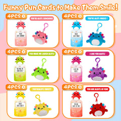 Shestal axolotl plush keychain red for vibrant zipper pulls.