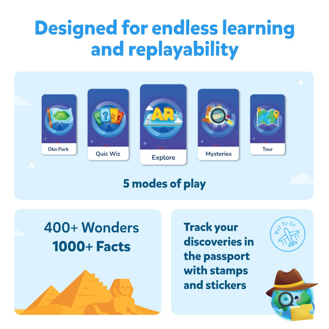 Shifu Orboot Earth interactive games provide ongoing STEM aligned play
