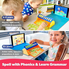 Shifu Plugo Letters gamepad with magnets holds kit—screen-free learning on the go.