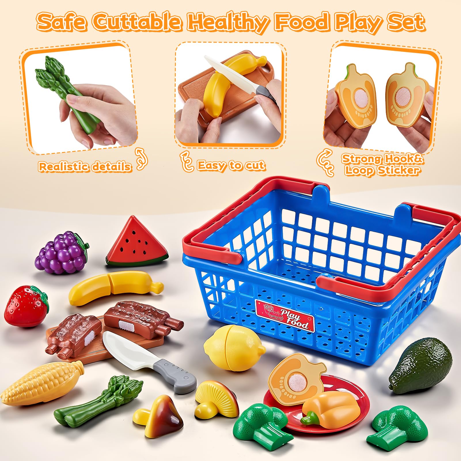 Shimfun Global Cuisine buildable burger and fries boost creative pretend play