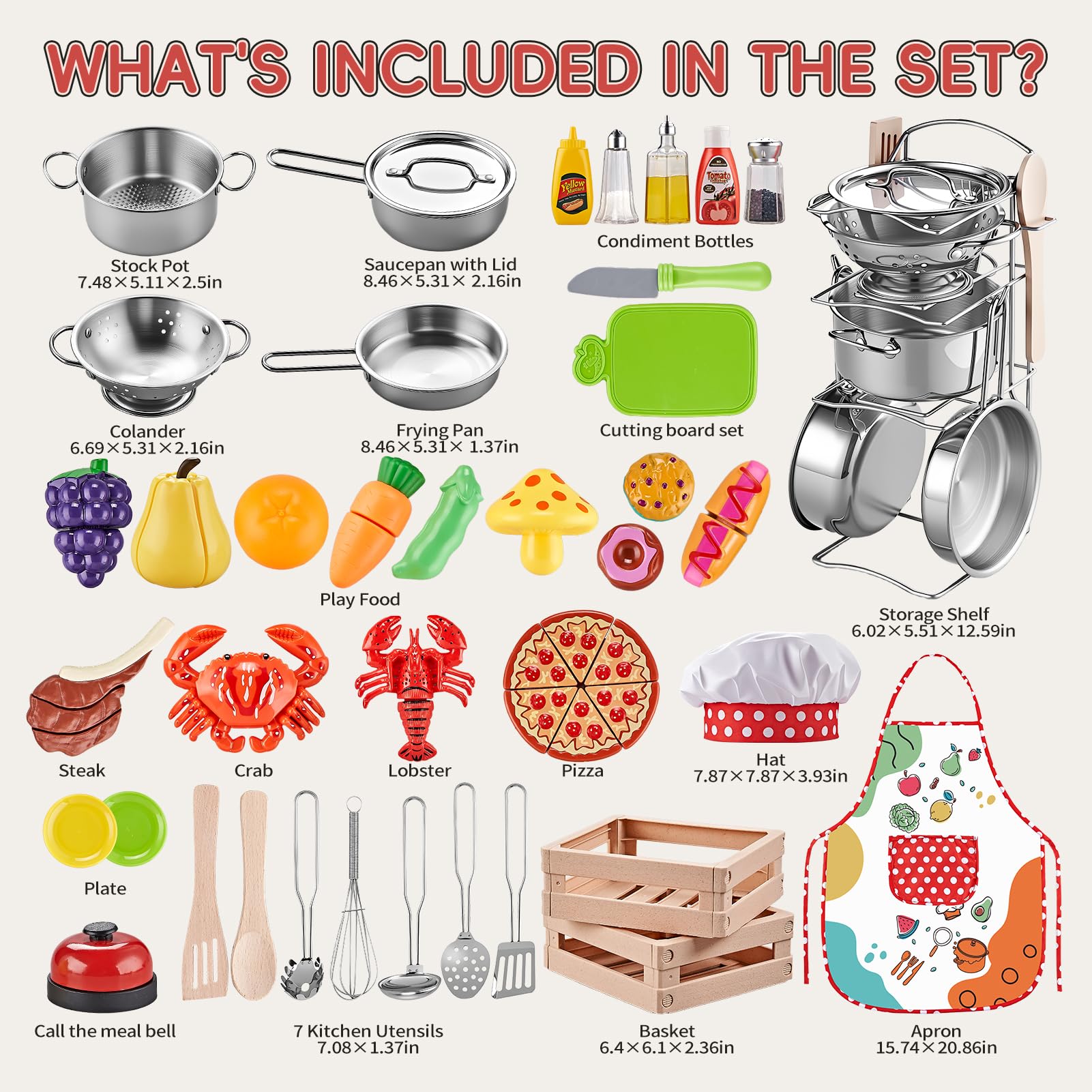 Shimirth storage baskets with toddler kitchen accessories promote tidy organization
