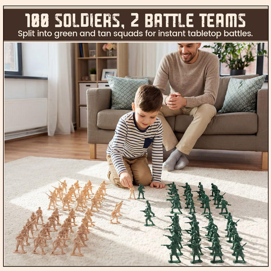 Shindel army men 10 dynamic poses enable quick role setups for imaginative play.