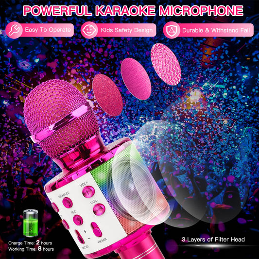 ShinePick microphone side view highlights compact handheld design for easy portability.