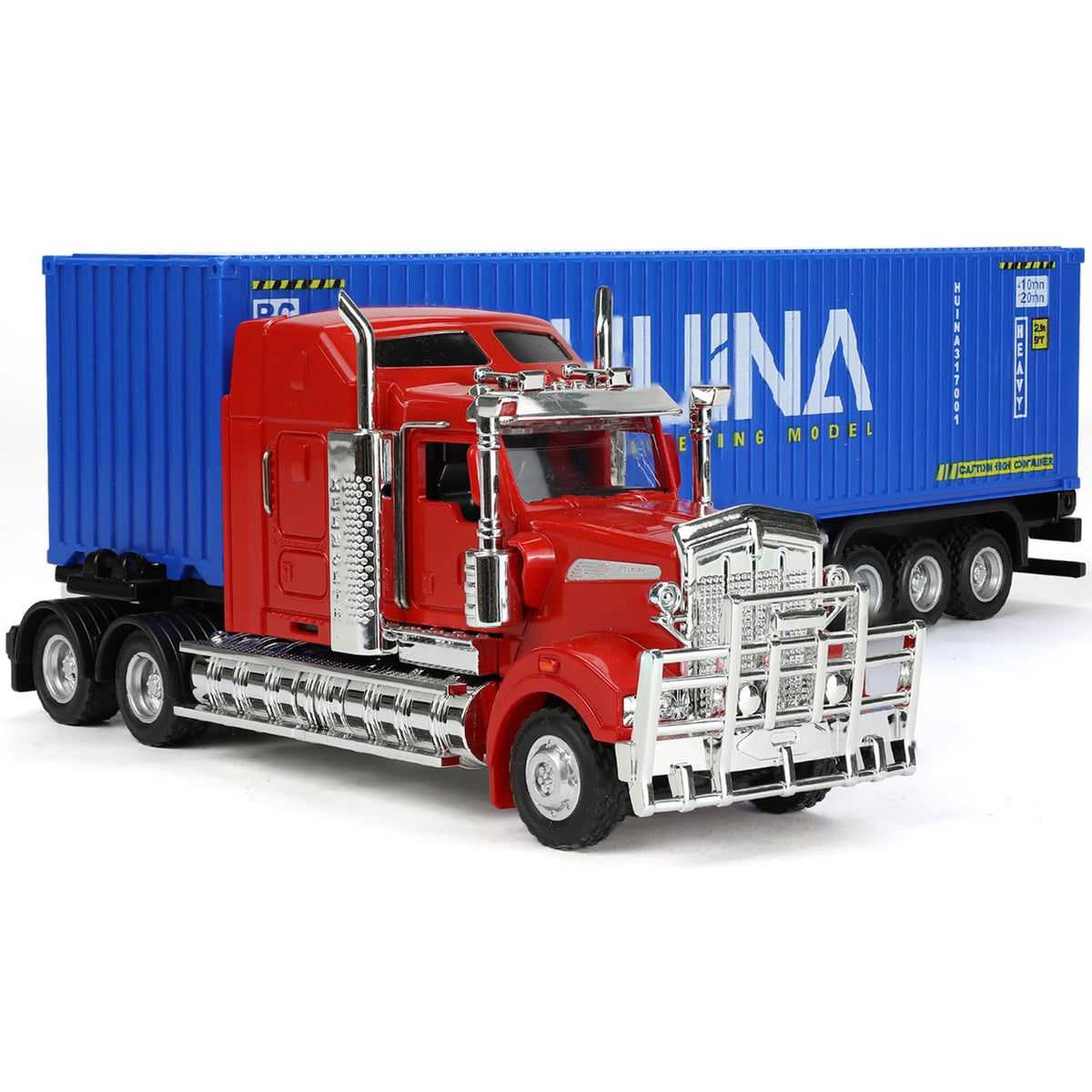 SHINESIGNAL Kenworth W900 blue truck, front view, ideal for desk display