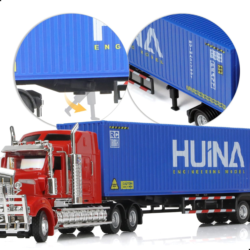 SHINESIGNAL Kenworth W900 blue truck wheels with authentic tread