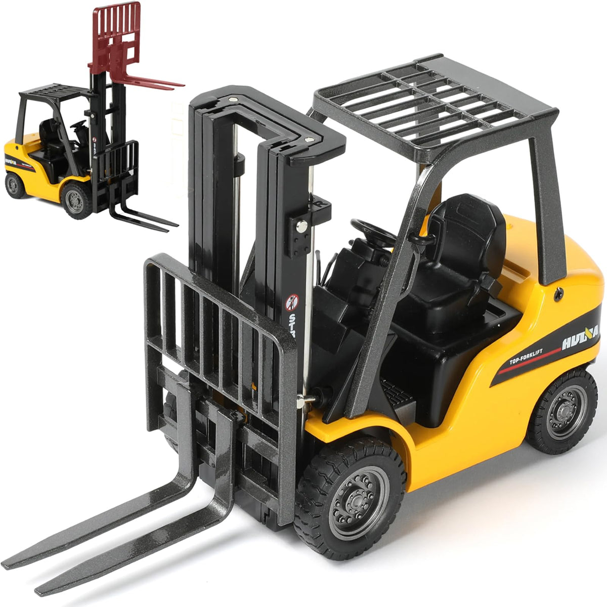 SHINESIGNAL Liftable Forklift Toy arm detail offers realistic pretend play