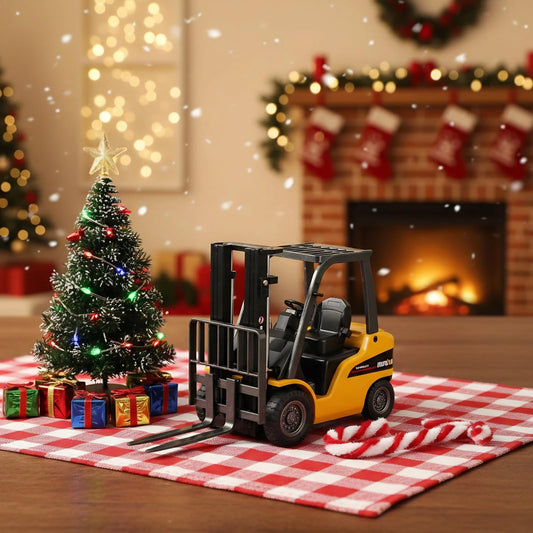SHINESIGNAL Liftable Forklift Toy die-cast body emphasizes durable construction