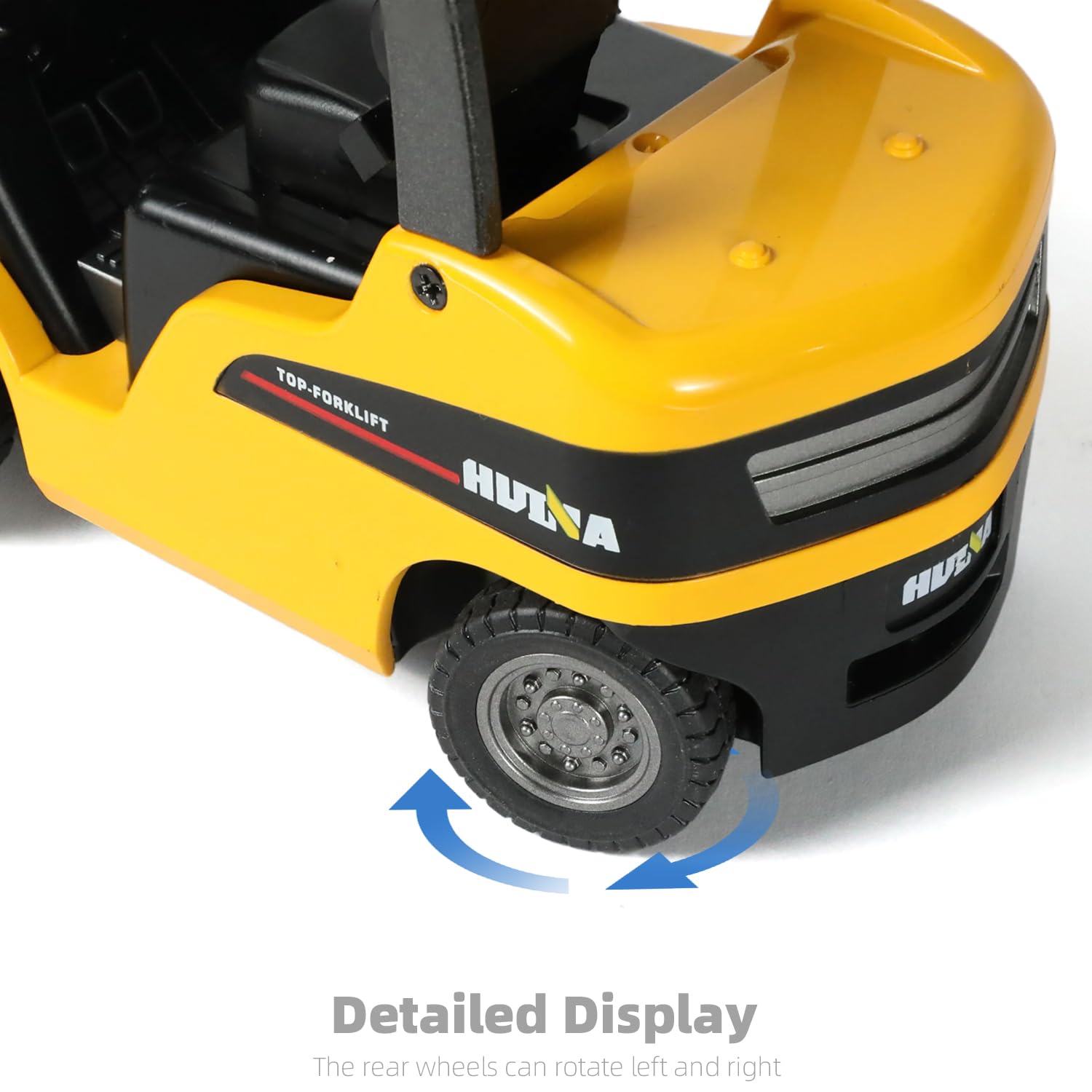 SHINESIGNAL Liftable Forklift Toy rubber tracks support smooth rolling