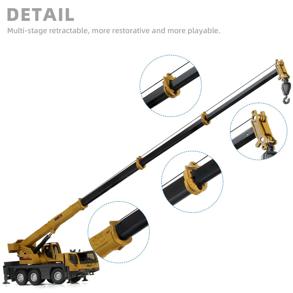SHINESIGNAL Toy Crane Truck die-cast body for durable desk display