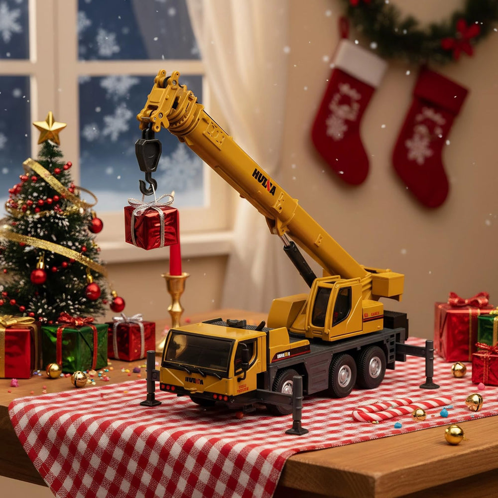 SHINESIGNAL Toy Crane Truck extended arm and hook for interactive use