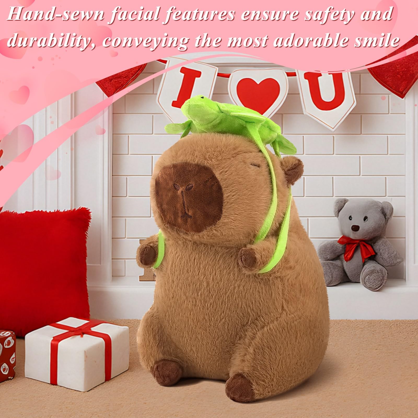 Gift-ready SHINUOER capybara plush, ideal for birthdays and holidays