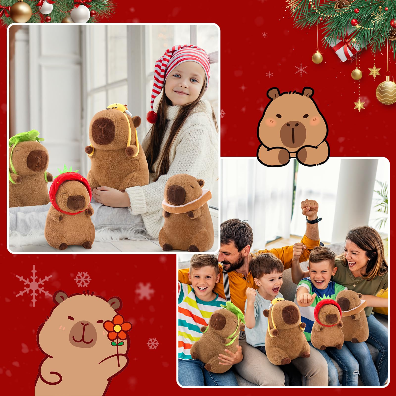 SHINUOER capybara plush inspires wildlife love in kids and teens.