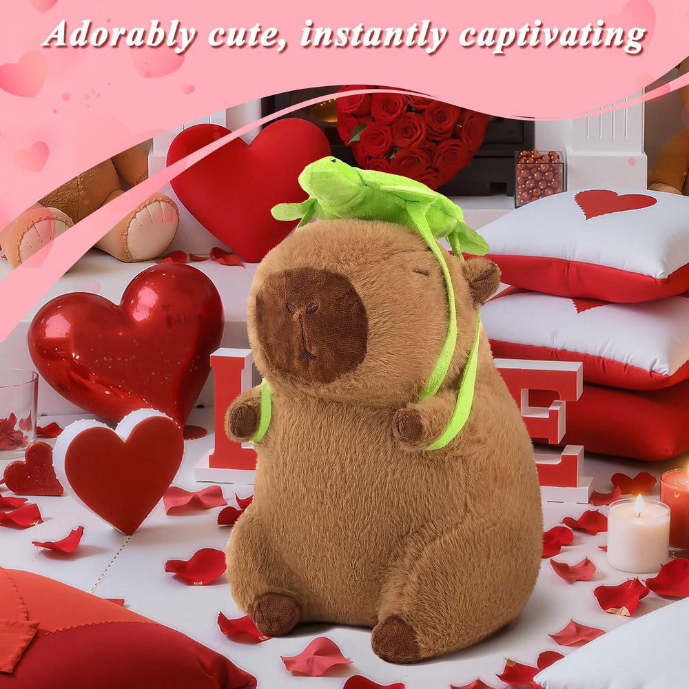 SHINUOER capybara plush size 12 inches with cozy huggable feel