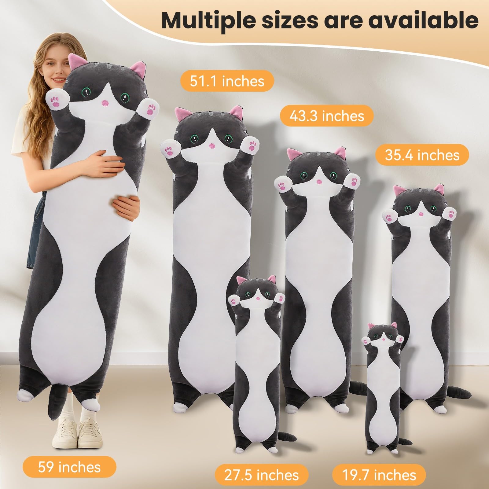 SHINUOER cat plush padding close-up highlighting soft PP cotton filling