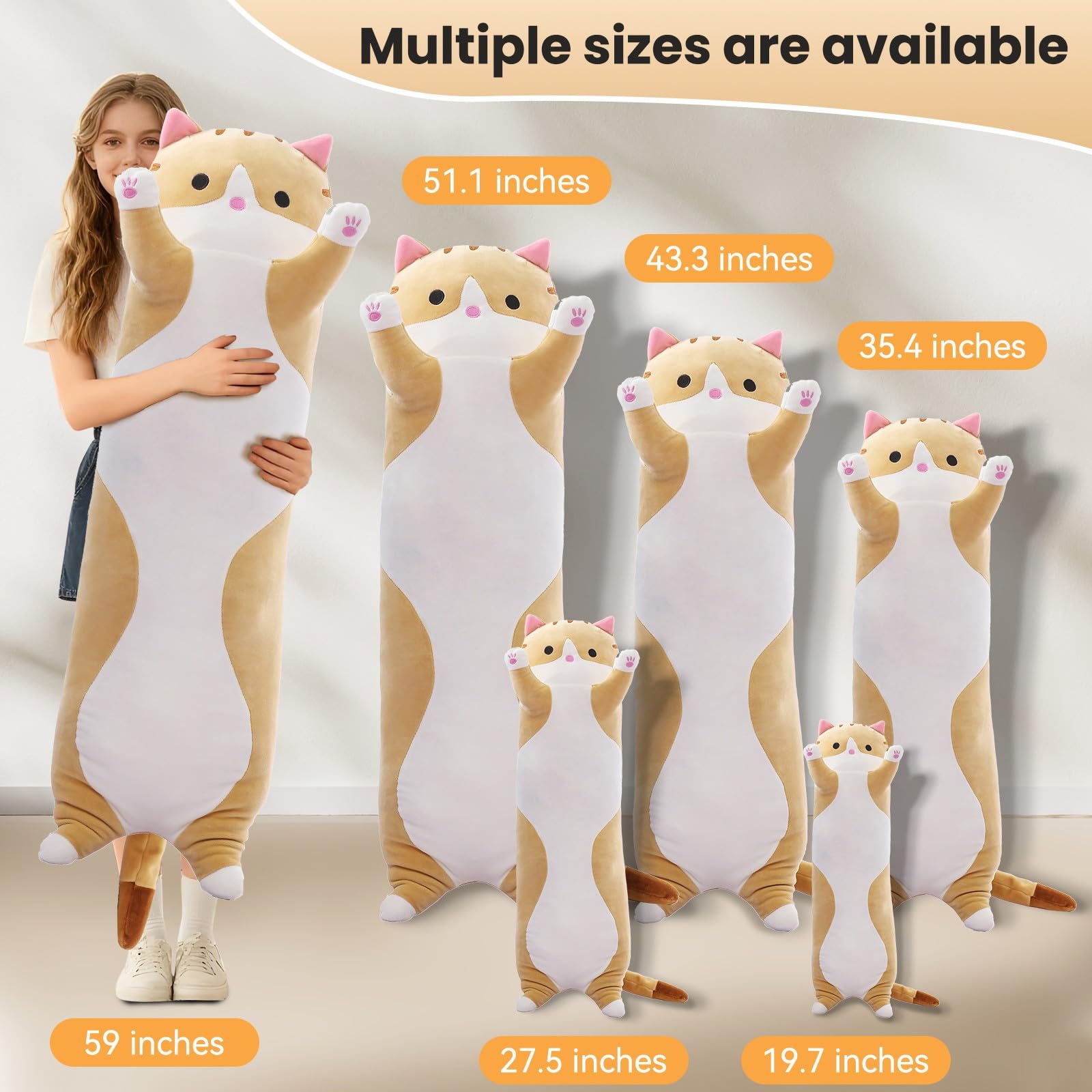 SHINUOER Cat plush stitching close-up shows quality and resilience