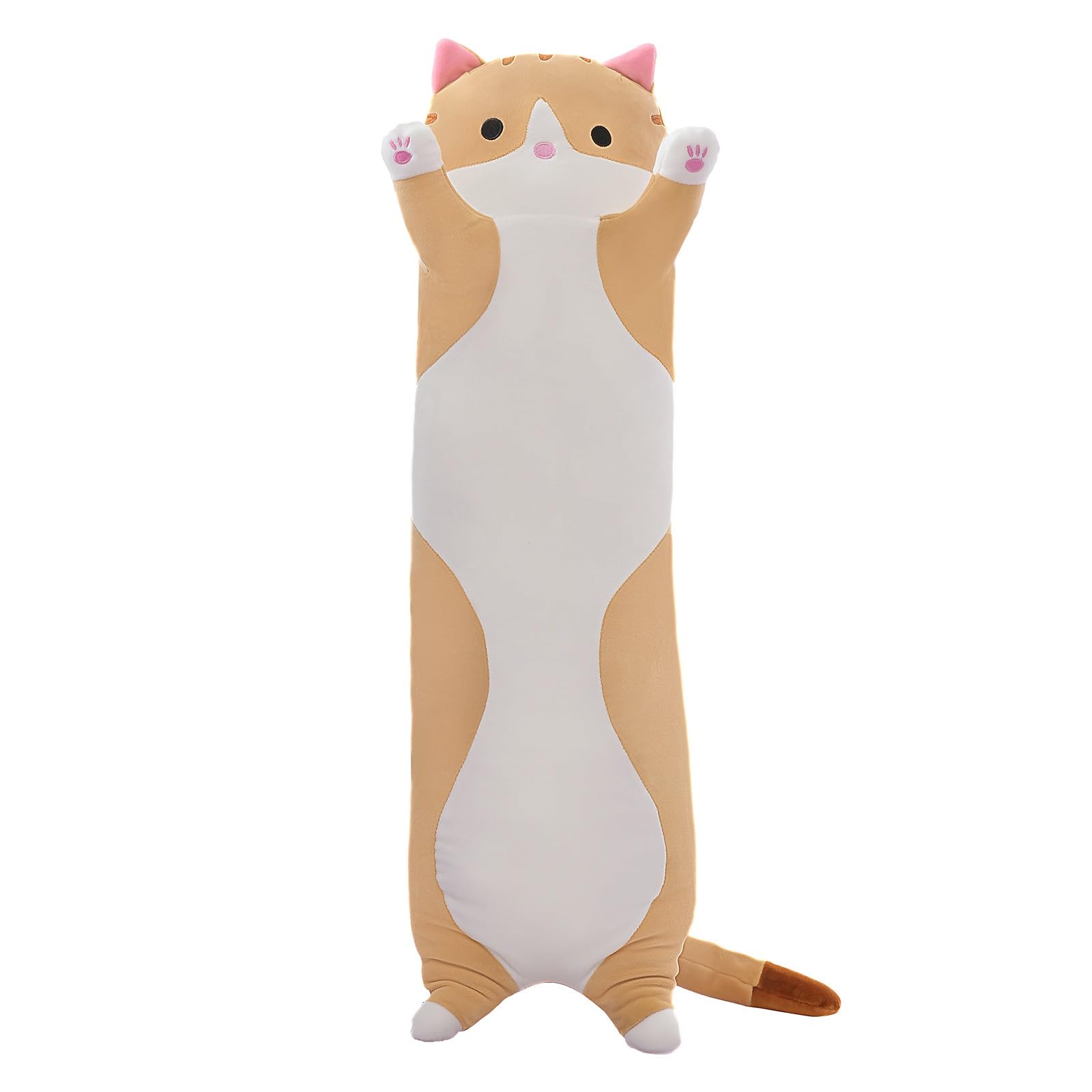 SHINUOER Cute Cat Plush front view for cozy cuddling and decor