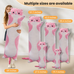 SHINUOER fluffy PP cotton cat pillow that holds shape for relaxed snuggling.