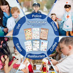 SHIQIKEJIPTY police ticket notepad for safety-themed play and problem solving
