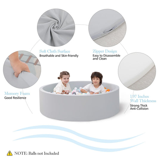 SHJADE ball pit soft foam cushioning provides gentle support during playtime.
