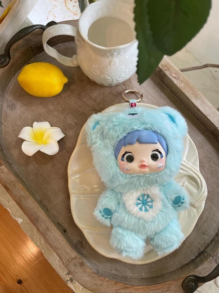 Soft plush companion for desk, nightstand, or travel.