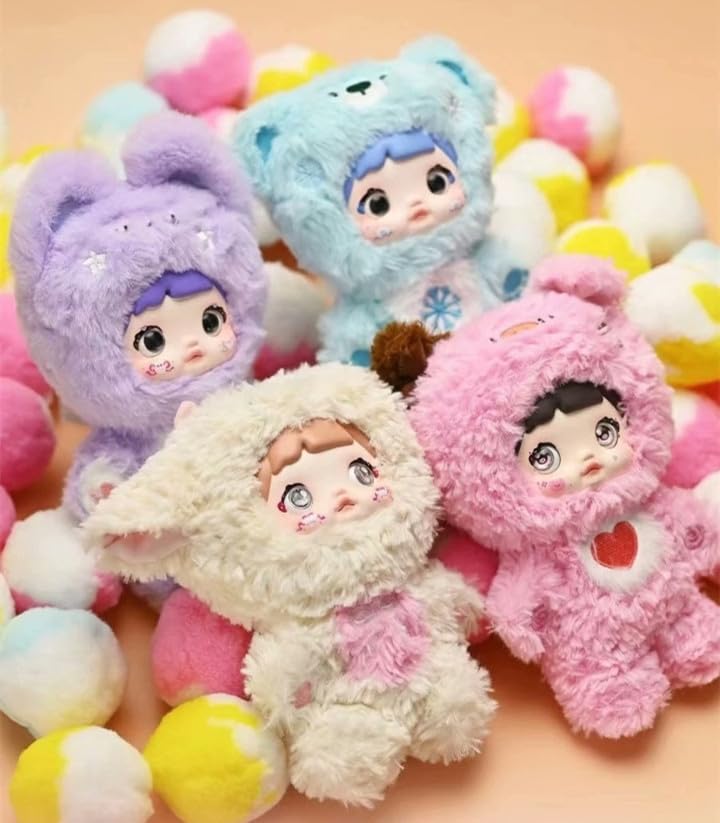 Soft fluffy PP cotton Nommi plush texture for cozy hugs.
