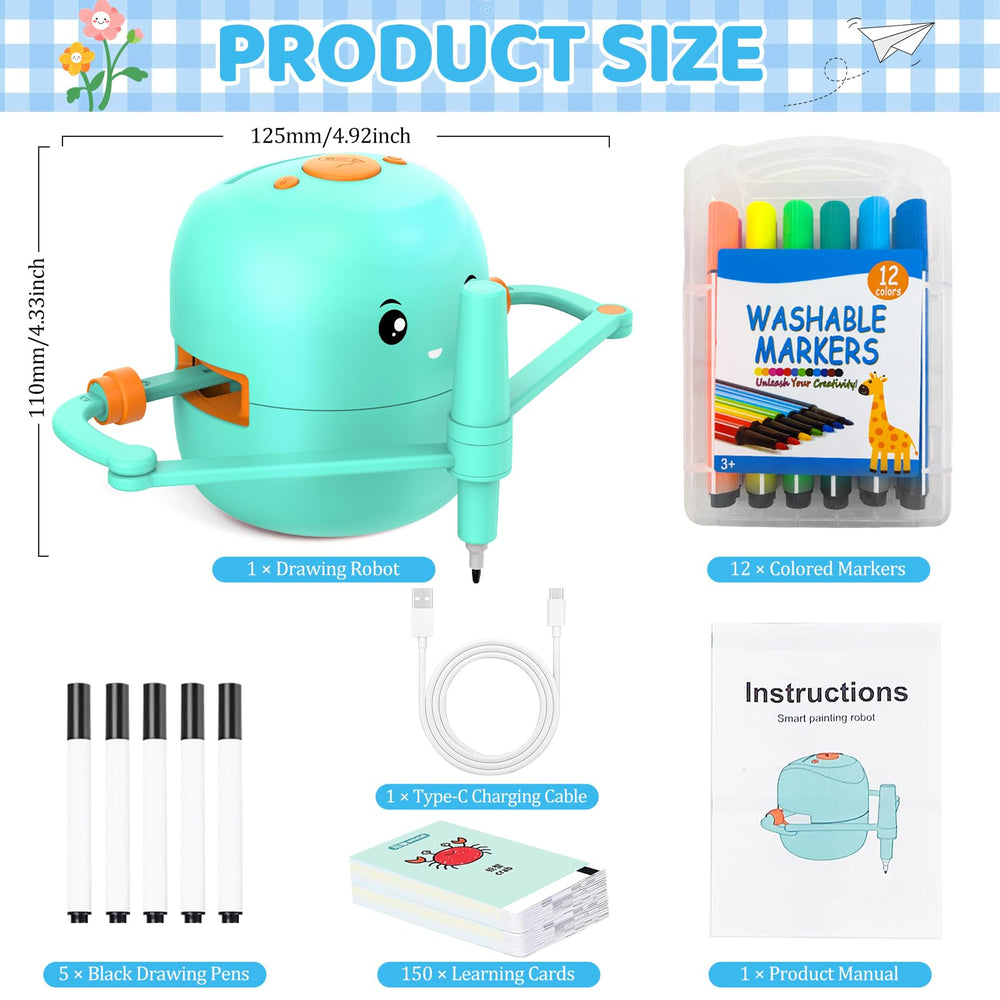 Shovira drawing robot with markers enabling vibrant color artworks