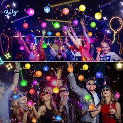 SHQDD bouncy ball orange glow enhances party games with visible LED light.