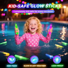 SHQDD glow sticks bend and snap to activate bright colors for celebrations.