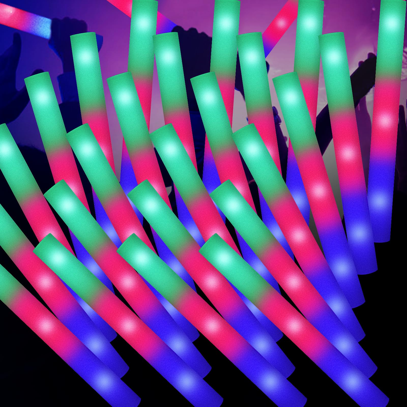 SHQDD LED foam sticks glow at weddings for a festive atmosphere.