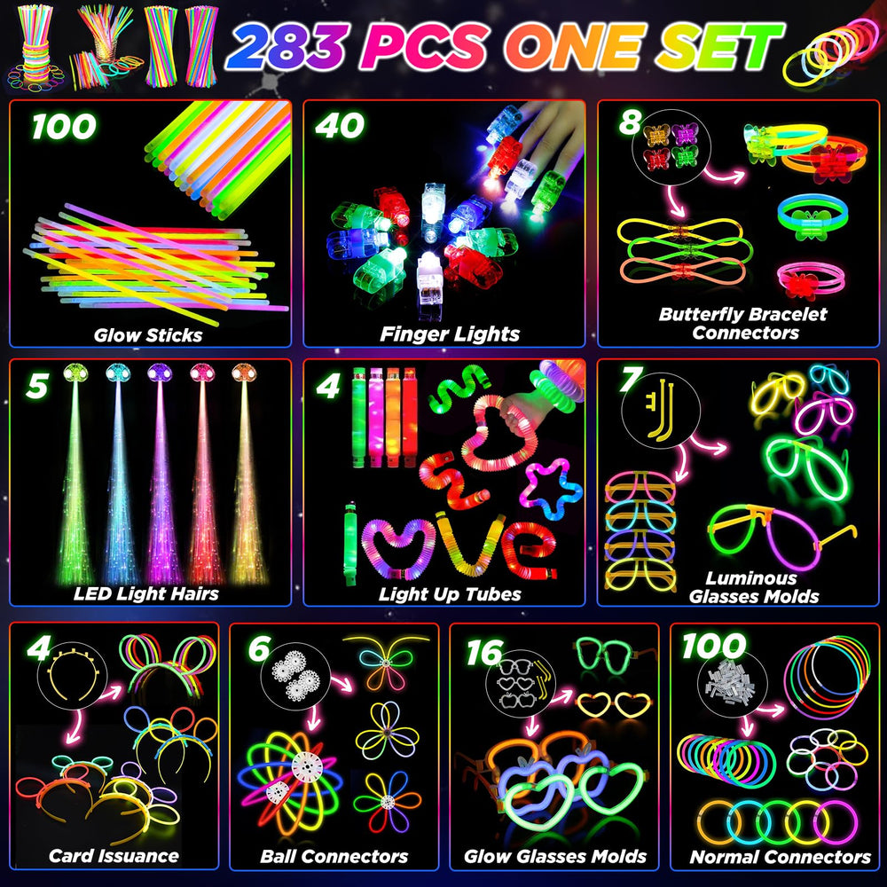 SHQDD LED tubes offer bright accents for stage setups and party trails.