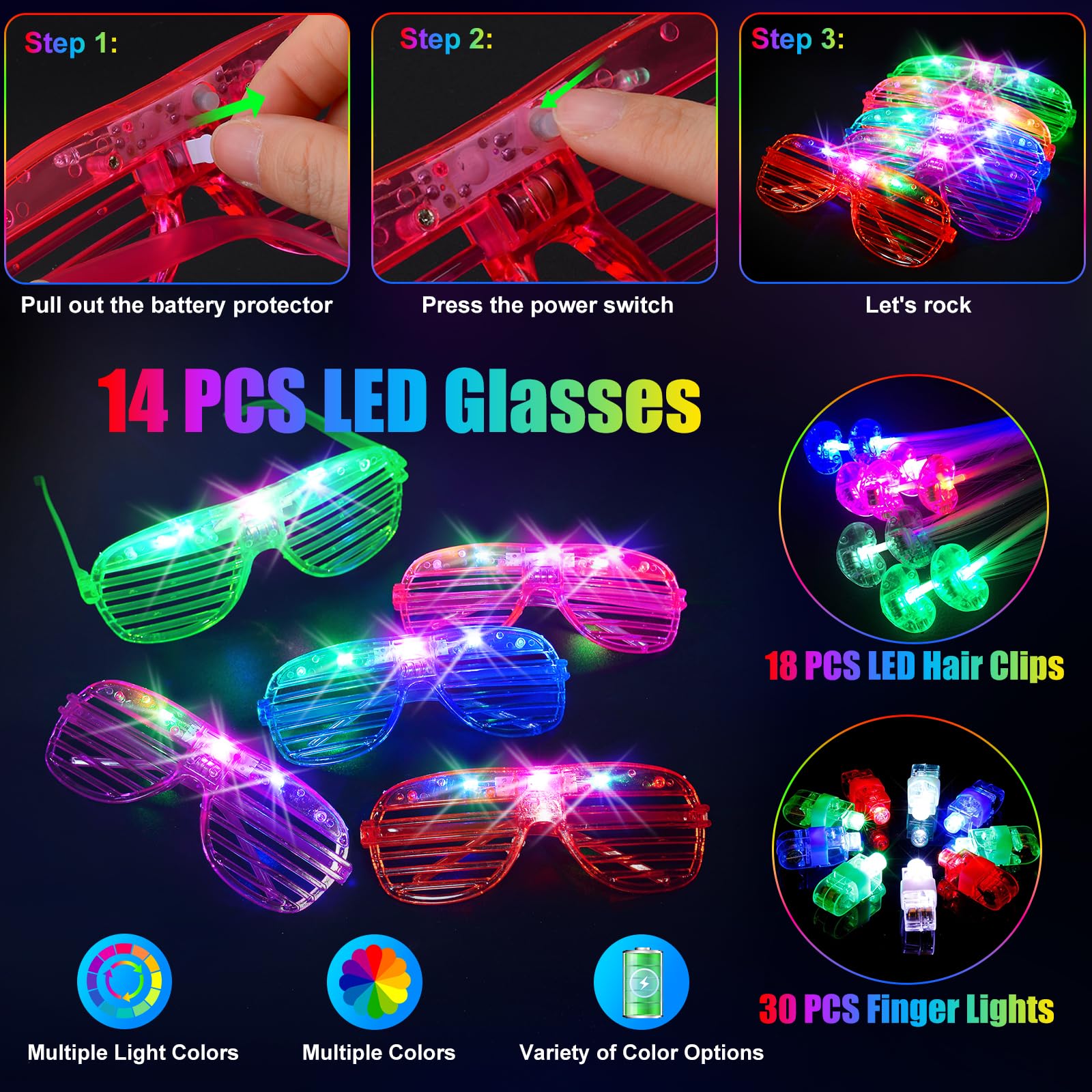 SHQDD neon colors pack helps customize party themes