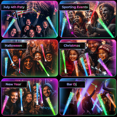 SHQDD party favors—kid-friendly light-up wands for gatherings