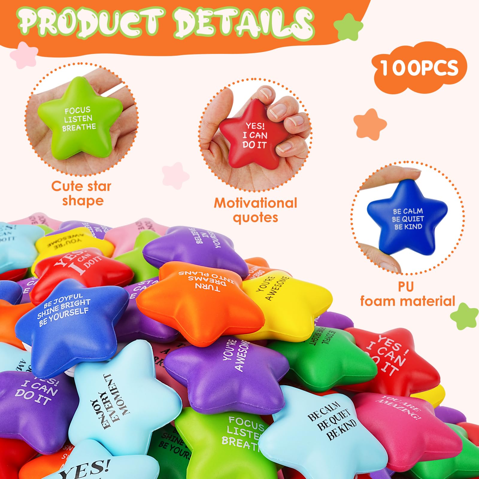 SHQDD premium-foam-texture closeup shows soft, tear-resistant foam for repeated squeezes.