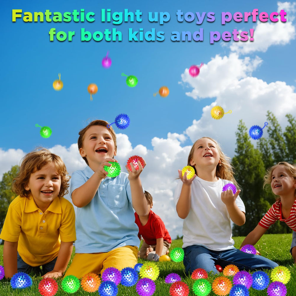 SHQDD retractable-string glow ball demonstrates versatile play and interactive fun.