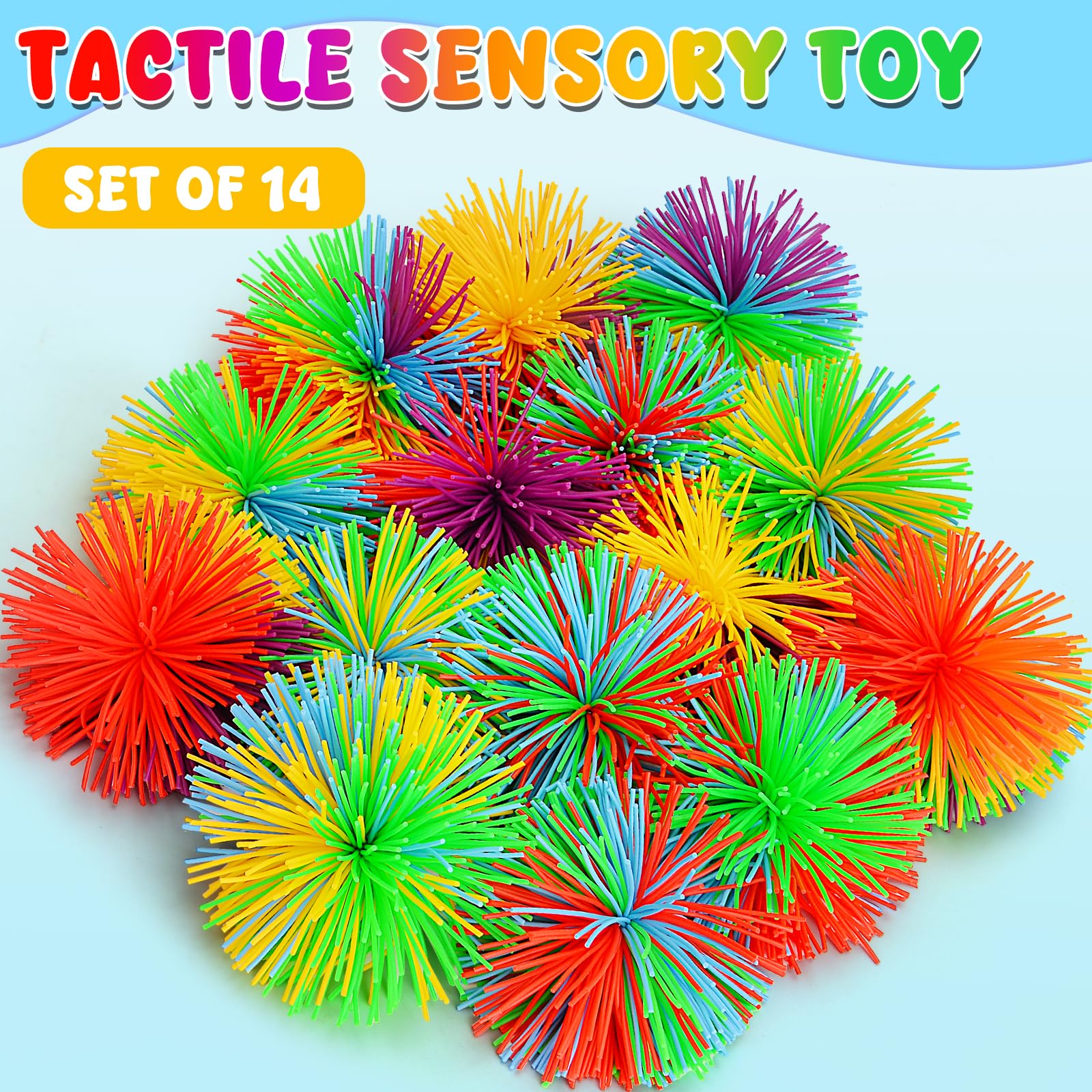SHQDD sensory balls textured strings close-up ideal for fidgety hands