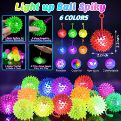 SHQDD six-color glowing bouncy ball shines vividly for outdoor play and celebrations.