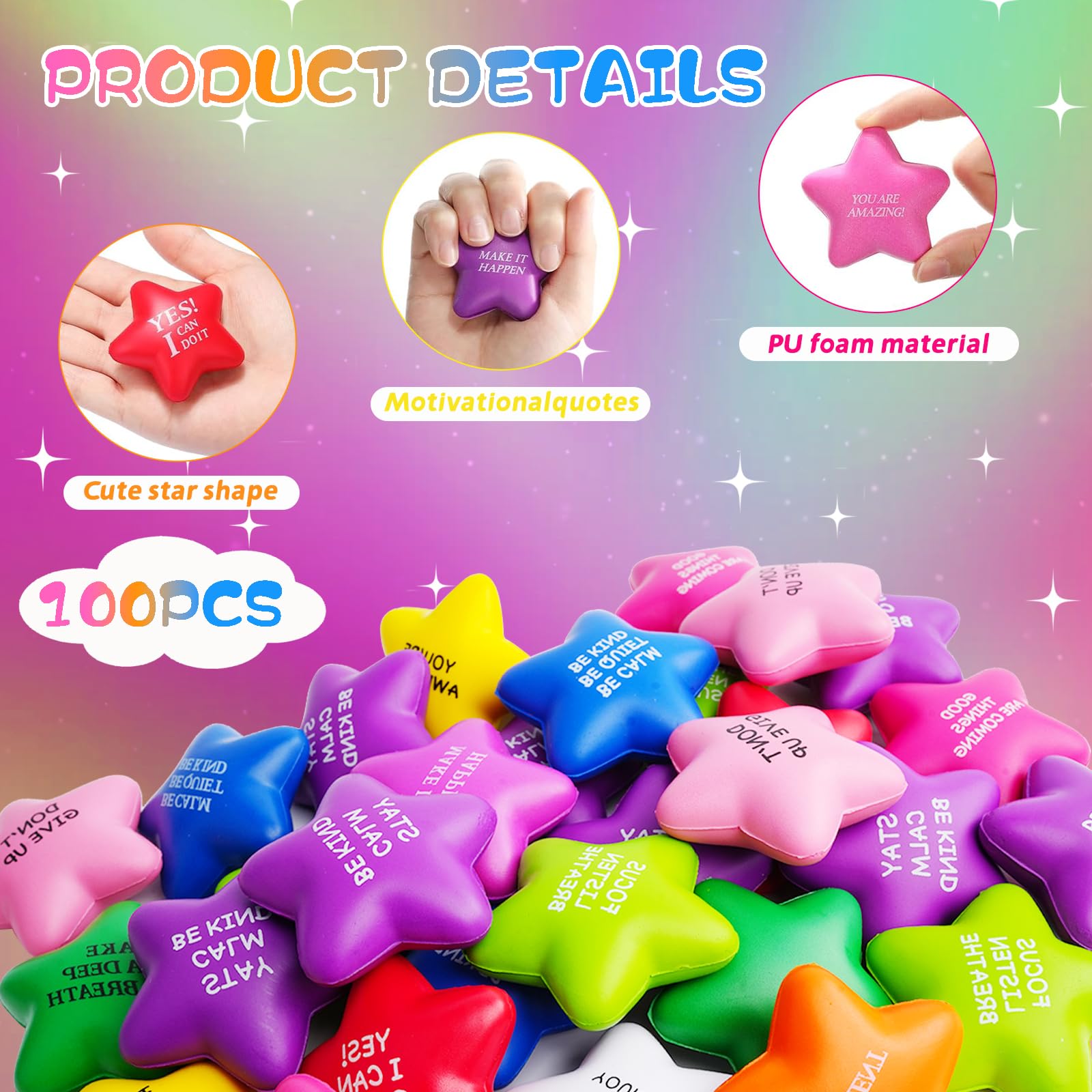 SHQDD star design close-up highlights ergonomic grip and tactile edges.