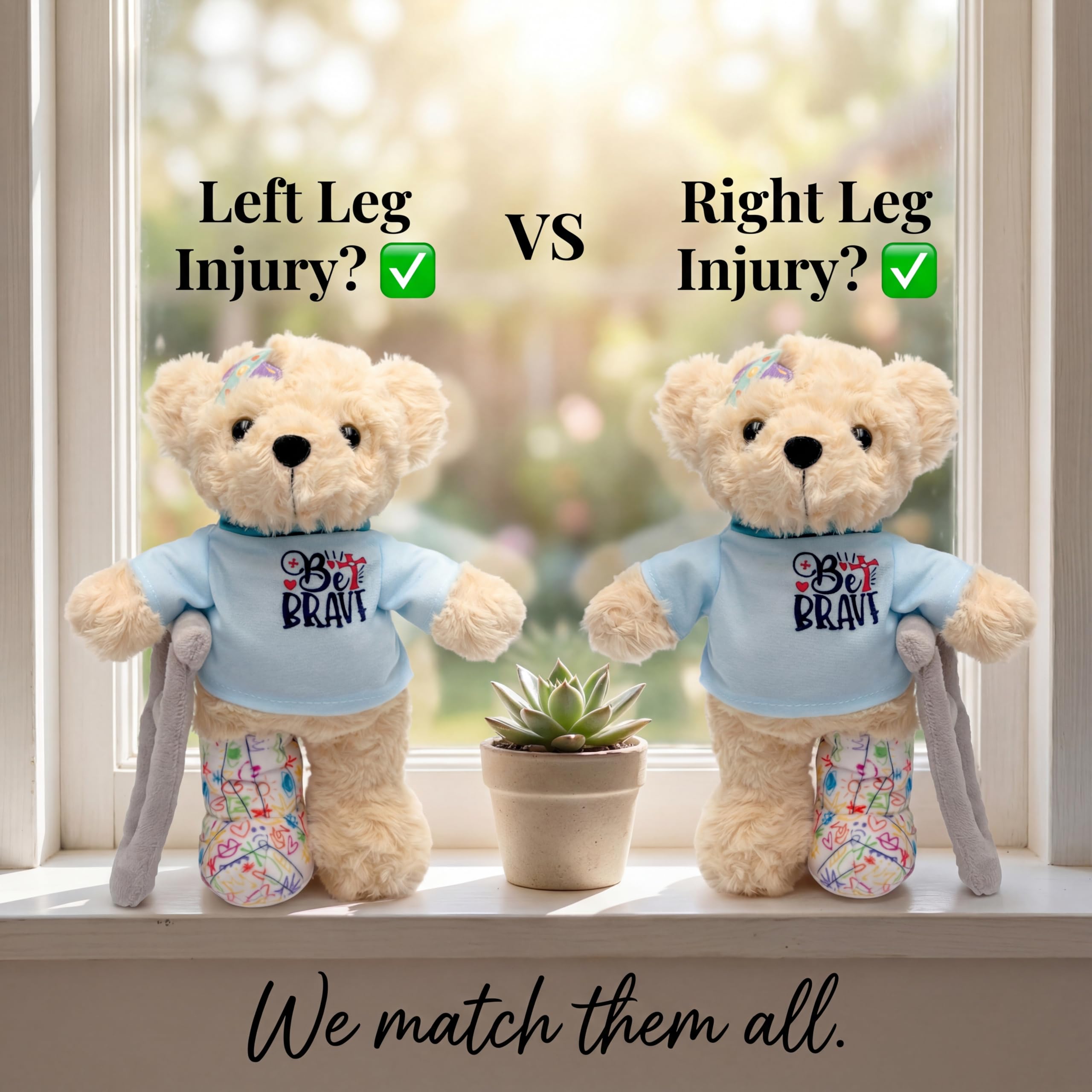 SHSEEN Soft 10-inch plush bear for hospital bed comfort and home snuggling