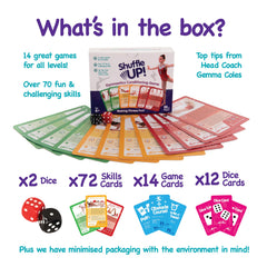 Shuffle Up Gymnastics cards helping kids perform movements safely and clearly.