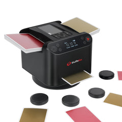 ShuffleBox G1 Pro front view showing compact design ideal for crowded tables.
